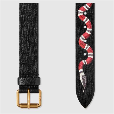 gucci leather belt skinsnake